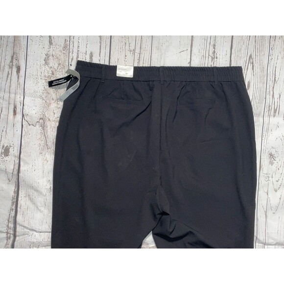 Larry Levine Slim Ankle Pants Slacks Women Size 24W Black - Picture 4 of 8